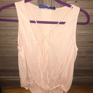 NWT Blush Surplice Tank